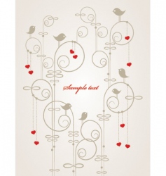 Greeting card vector image