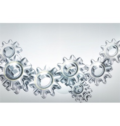 Gears background vector image