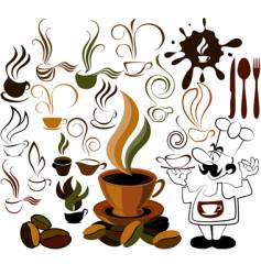 Cafe menu icon vector image