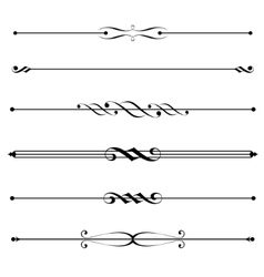 Decorative elements border and page rules vector image