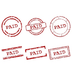 Paid stamps vector image