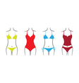 Swimsuit set vector image