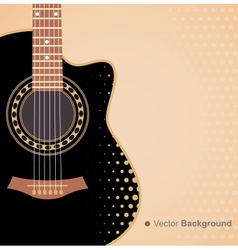 Background with guitar vector image
