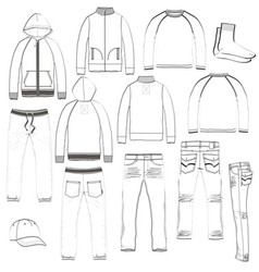 Set for boys Set for boys vector image