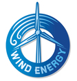 Wind turbine vector image
