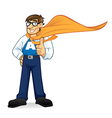 Cartoon superhero geeks vector image