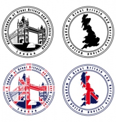 English stamp vector image