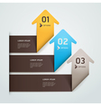 Abstract arrow origami style vector image