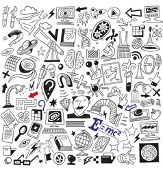 Science doodles Science doodles vector image