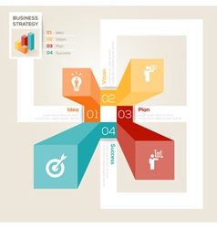 Business Strategy Design Layout vector image