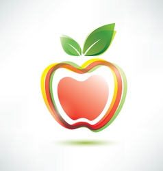 Red apple vector image