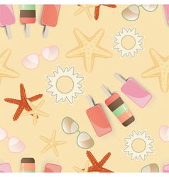 Starfish background pattern vector image