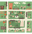 Town birdseye vector image