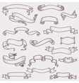 Old ribbon banner vector image