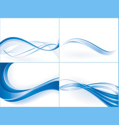 Wave templates vector image