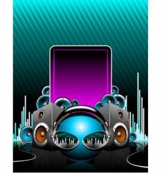 Music background vector image
