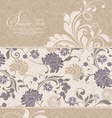 ABSTRACT FLORAL INVITATION CARD vector image
