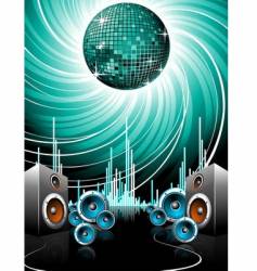 Illustration for a musical theme vector image