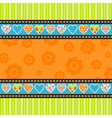 Template greeting card vector image