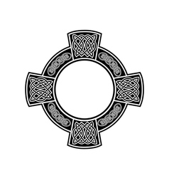 Frame with celtic patterns vector image