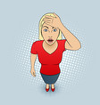 Woman gesturing vector image