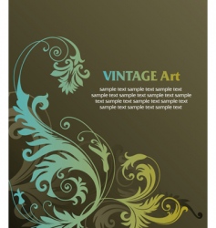 Floral ornament vector image