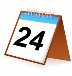 Calender sign vector image