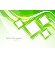 Green background with squares vector image