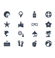 Summer icons vector image
