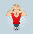Woman gesturing vector image
