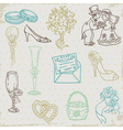 Beautiful Wedding Hand Drawn vector image