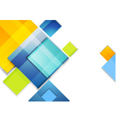 Colorful abstract glossy squares corporate design Colorful abstract glossy squares corporate design vector image