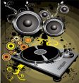 Technics 1210 mkii woofer vector image
