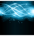 Abstract wave pattern with stars vector image