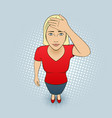 Woman gesturing vector image