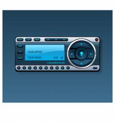 Satellite radio vector image