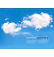 Blue sky with clouds vector image