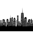 Cities silhouette vector image