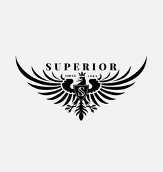 Eagle label Eagle label vector image