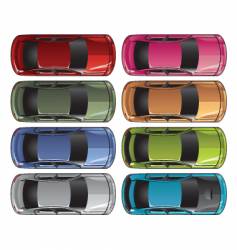 Sedan from above vector image