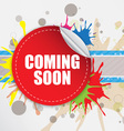 Coming soon label design vector image