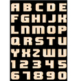 Typography letters vector image