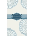 Beautiful blue invitation card vector image
