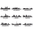 City skyline vector image