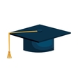 Student graudation hat vector image