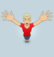 Woman gesturing vector image