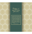 Vintage card vector image