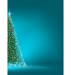 Abstract christmas tree vector image