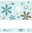 Floral retro background vector image