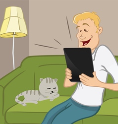 Tablet technology 2 vector image